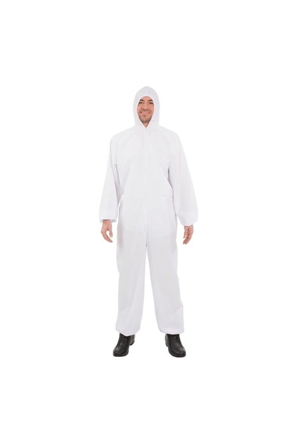 White Hazmat Suit Adult Costume
