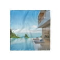 thumbnail image 1 of White Head Scarf, Minimalist Beach House, Head Wrap, 3 Sizes, by Ambesonne, 1 of 2