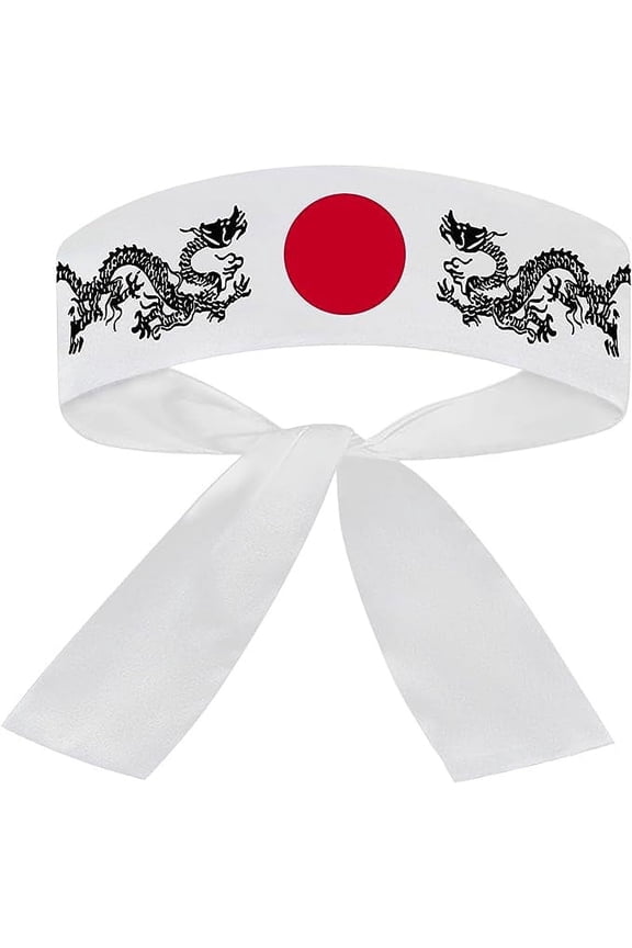 White Headband - Dragon