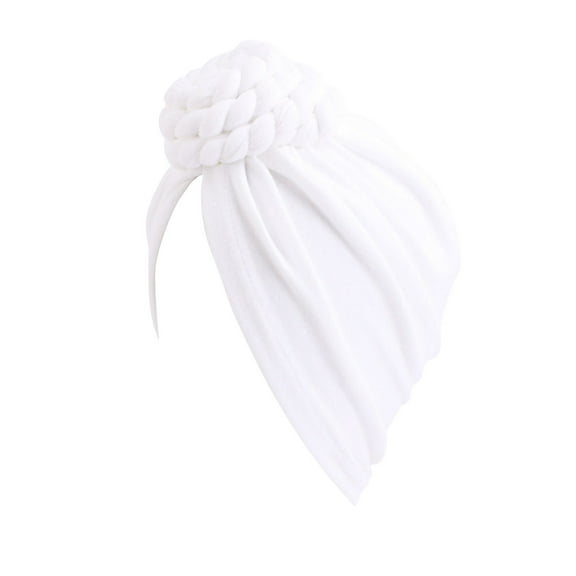 White Headband for Women Cancer Head Scarf Hat Cap Hair Scarf Turban Head Wrap Turban Hats Headwear