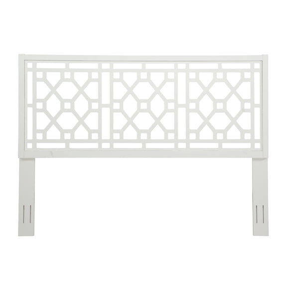 White Headboard For King Bed, Built With Poplar, Adjustable Height Options, Fits Standard Metal Bed Frames, Complements Various Decor Properties - Design, Poplar Wood Utilized, 3 Heights, Universal