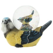 White Headed Mommy and Baby Bird Figurine 45MM Glitter Water Globe Decoration