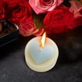 thumbnail image 1 of White Heart Shaped Tea Light Candles Birthday, Proposal, Wedding, Party, Engagement, and Table Decor, 1 of 6