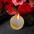 thumbnail image 1 of White Heart Shaped Tea Light Candles Birthday, Proposal, Wedding, Party, Engagement, and Table Decor, 1 of 6