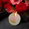 thumbnail image 1 of White Heart Shaped Tea Light Candles Birthday, Proposal, Wedding, Party, Engagement, and Table Decor, 1 of 6