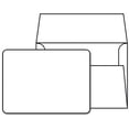thumbnail image 1 of White Heavy Blank Note Cards with Rounded Corners and Envelopes Size (A7) 5 x 7-40 Per Pack. - This Is Not a Fold Over Card., 1 of 2