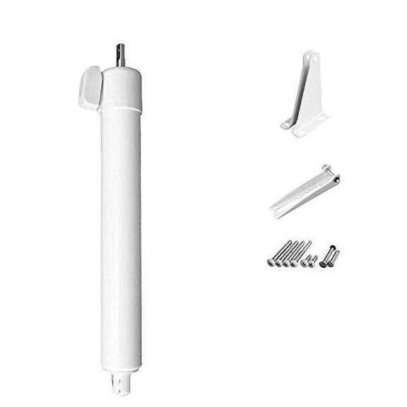White Heavy Duty Door Closer System Touch 'n Hold Smooth