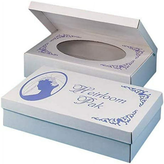 White Heirloom Wedding Gown Storage & Preservation Box | Included Lavender Preserving Sachet$$Home Decor, Kitchen, & Other