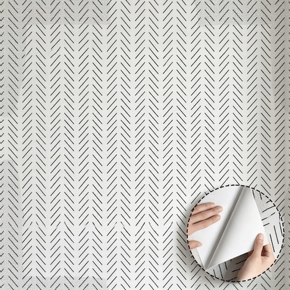 Funky Quirky Doodle Line Art Wallpaper Peel and Stick, Waterproof ...