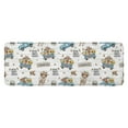 thumbnail image 1 of White Highland Cow Blue Truck Pattern Kitchen Rug Mat,Kitchen Runner Rugs Non Skid Washable,Decorative Kitchen Floor Mats for Kitchen,Sink,Laundry,17"x47.2", 1 of 7