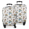 thumbnail image 1 of White Highland Cow Blue Truck Pattern Luggage Cover Fashion Suitcase Cover Baggage Covers Fit 25-28 Inch Luggage (Go Travel), 1 of 5
