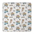 thumbnail image 1 of White Highland Cow Blue Truck Pattern Square Fitted Tablecloth with Elastic Edge,Square Table Cover,Washable Elastic Table Cover for Home Kitchen Party Decor 34"x34", 1 of 6