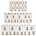 thumbnail image 1 of White Highland Cow Floral Pattern Kitchen Rugs Sets Of 3,Kitchen Runner Rugs Non Skid Washable,Decorative Kitchen Floor Mats for Kitchen,Sink,Laundry,17"x30"+ 17"x47" + 17"x59", 1 of 6