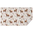 thumbnail image 1 of White Highland Cow Flower Butterfly Pattern Rectangle Tablecloth 60"x102",Waterproof Polyester Rectangle Table Cloth, Wipeable Spillproof Polyester Tablecloth for Dining, Camping, Indoor and Outdoor, 1 of 6