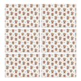 thumbnail image 1 of White Highland Cow Flower Butterfly Pattern Summer Placemats Table Placemats Set Of 6-Linen Kitchen Washable Placemats Table Mats 11.8"x17.7" Non-Slip Heat Resistant, 1 of 5