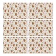 thumbnail image 1 of White Highland Cow Flower Pattern Summer Placemats Table Placemats Set Of 6-Linen Kitchen Washable Placemats Table Mats 11.8"x17.7" Non-Slip Heat Resistant, 1 of 5
