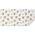 thumbnail image 1 of White Highland Cow Leaf Pattern Rectangle Tablecloth 60"x120",Waterproof Polyester Rectangle Table Cloth, Wipeable Spillproof Polyester Tablecloth for Dining, Camping, Indoor and Outdoor, 1 of 6