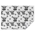 thumbnail image 1 of White Highland Cow Lemon Pattern Rectangle Tablecloth 60"x84",Waterproof Polyester Rectangle Table Cloth, Wipeable Spillproof Polyester Tablecloth for Dining, Camping, Indoor and Outdoor, 1 of 5