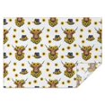 thumbnail image 1 of White Highland Cow Sunflower Hat Pattern Rectangle Tablecloth 60"x84",Waterproof Polyester Rectangle Table Cloth, Wipeable Spillproof Polyester Tablecloth for Dining, Camping, Indoor and Outdoor, 1 of 5