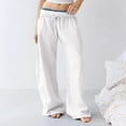 thumbnail image 1 of White Hiking Pants Women Wide Leg Sweatpants Interior Baggy Sweatpants Sweatpant Casual Barrel Sweatpant, 1 of 1