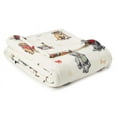 thumbnail image 1 of Broyhill Velvet Soft Plush Throw Blanket Polyester Dogs, Christmas 50 x 60 inches Multi-Color, 1 of 3