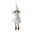 thumbnail image 1 of White Holiday Felt Hanging Pendant Angel Girl Dress Christmas Ornament For Tree And Home Decor Seasonal Celebration, 1 of 3