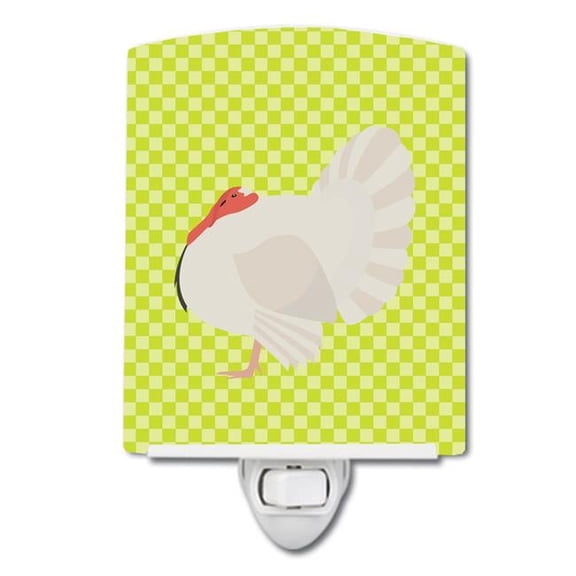 White Holland Turkey Green Ceramic Night Light