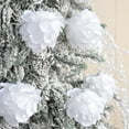 thumbnail image 1 of White Hollow Christmas Ornament - Oversized (3.15in) Shatterproof Plastic Pendant for Festive Displays & Holiday Gifts, 1 of 6