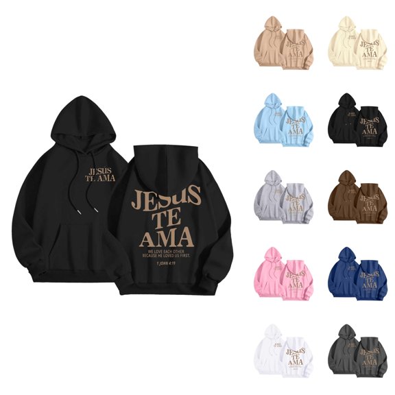 White Hoodie Womens Hoodie Oversized Sweatshirt Casual Lightweight Zip Up Outfit Women's Letter Print Hoodies Long Sleeved With Pockets Hoodie