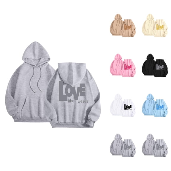 White Hoodie Womens Oversized Sweatshirt Casual Lightweight Zip Up Outfit Hooded Long Sleeve Graphic Print Pullover For Men Women Comfortable Everyday Wear Spring Fall Fashion