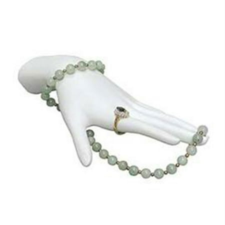 White Horizontal Display Hand - 8"L