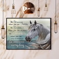 thumbnail image 1 of White Horse Be Strong Be Brave Be Humble Be Awesome Every Day Paper Poster No Frame Matte Wall Art Decor 24 x 36 Inch Poster, 1 of 5