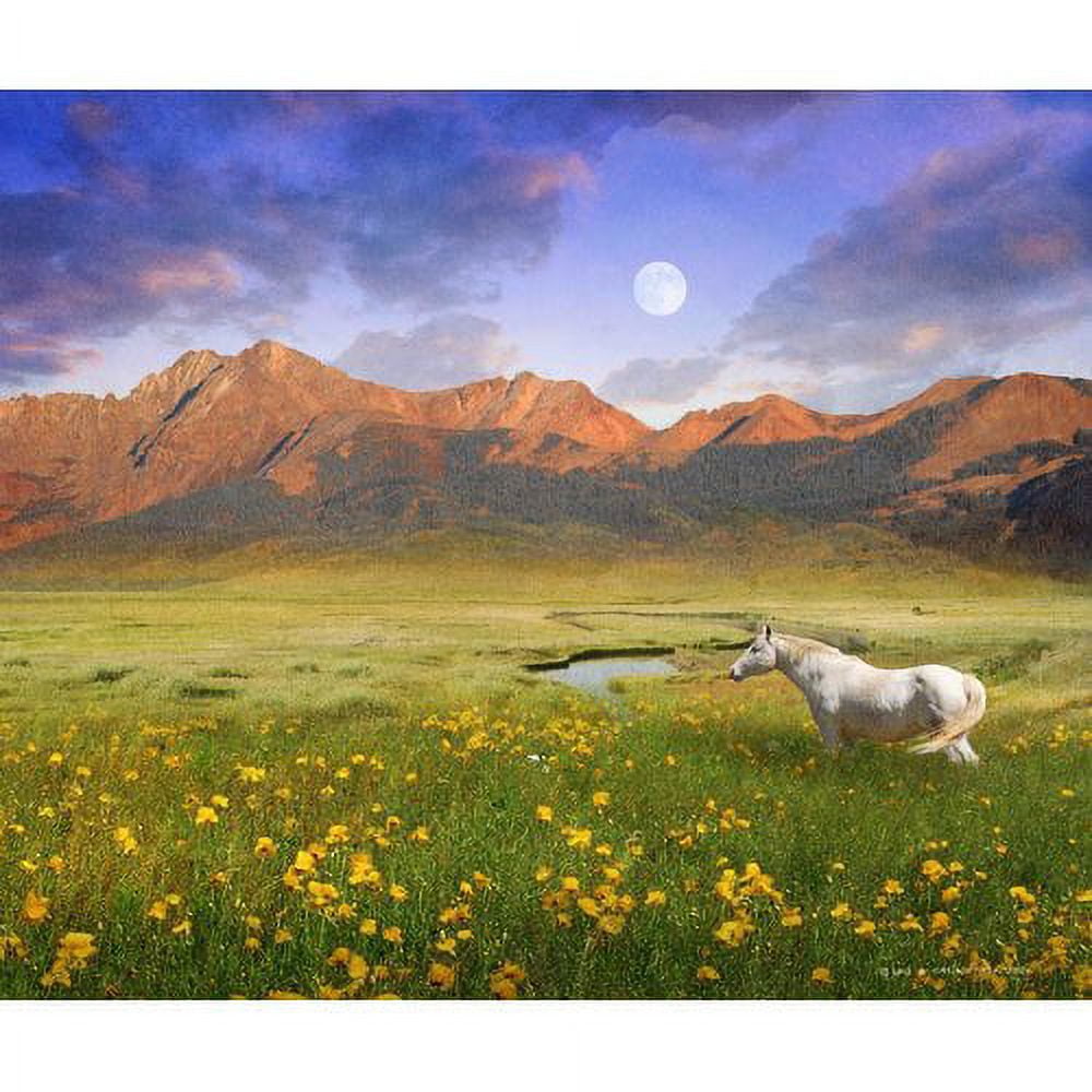 "White Horse Mtn" Painting Print on Wrapped Canvas