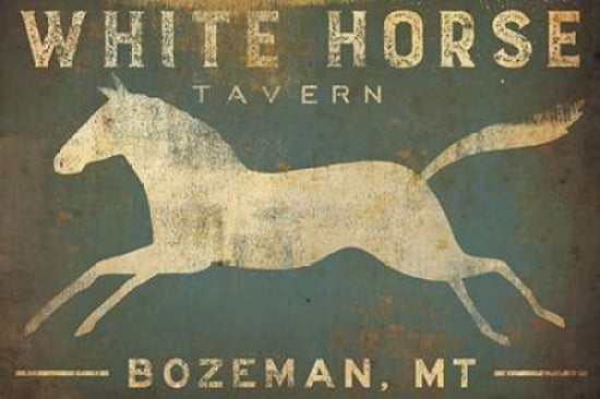 White Horse Running Canvas Art - Ryan Fowler (12 x 18)