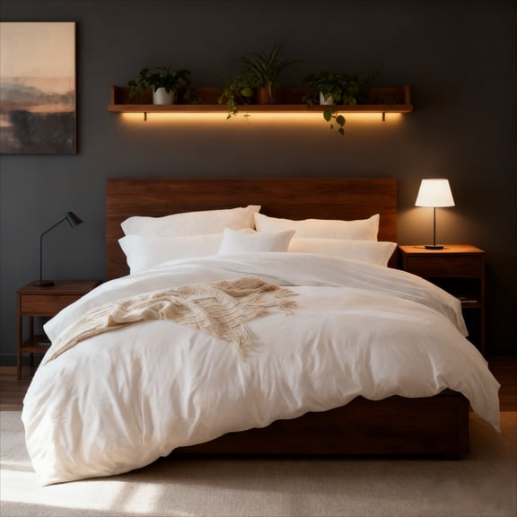 White Hotel Series Bedding (QUEEN) - Microfiber Duvet Cover Set with Zipper Closure & 2 Pillowcases