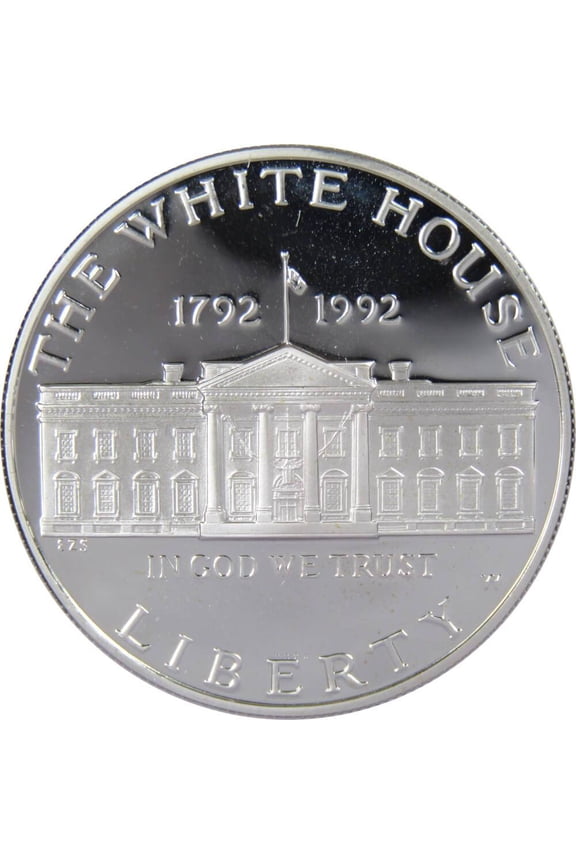 White House 200th Anniversary Commemorative Dollar 1992 W Proof Silver