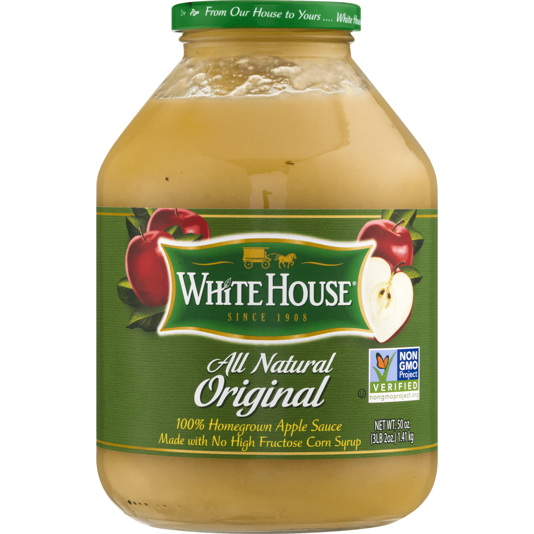 White House All-Natural Original Applesauce, 50 oz Jar