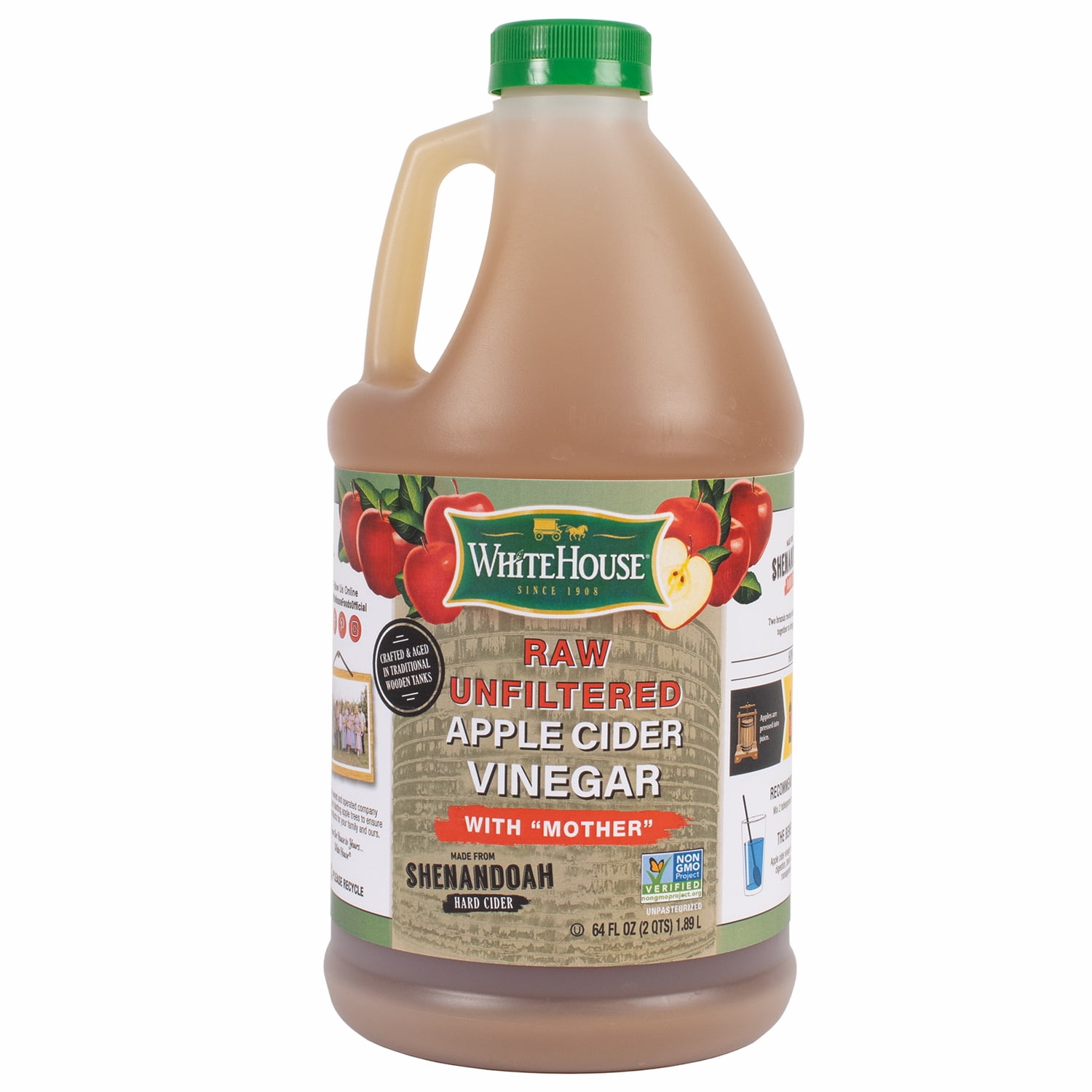 White House All Natural RAW Unfiltered Apple Cider Vinegar 64 Fl Oz white-house-all-natural-raw-unfiltered-apple-cider-vinegar-64-fl-oz