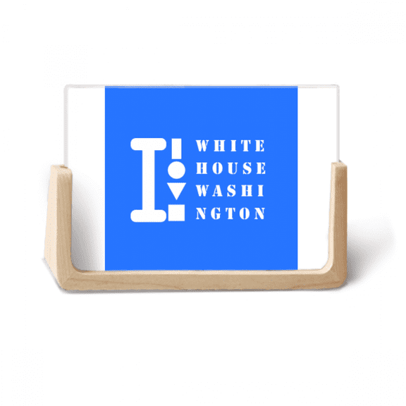 White House Art Deco Fashion Photo Wooden Photo Frame Tabletop Display