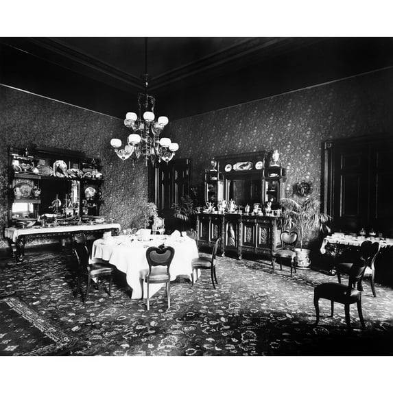 White House Dining Room. Nprivate Dining Room At The White House In Washington D.C. Photograph By Frances Benjamin