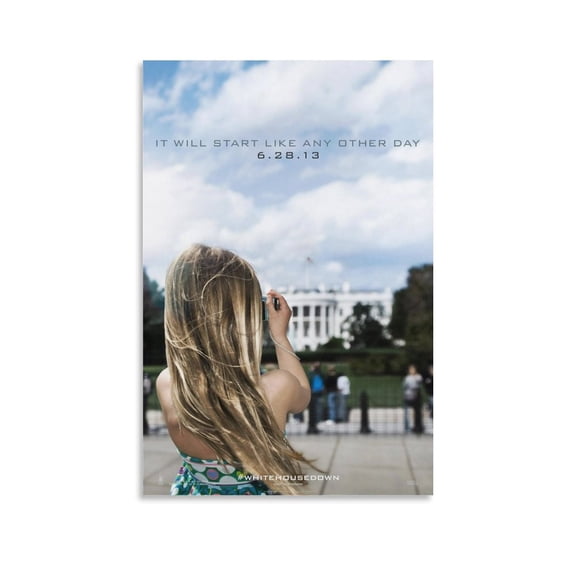 White House Down Classic Movie Poster Gifts Canvas Painting Poster Wall Art Decorative Picture Prints Modern Decor 12x18inch(30x45cm)