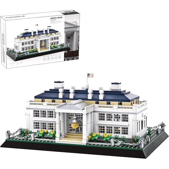 White House Model Building Block Sets 895 Pieces Washington Famous Landmark Architecture Gifts