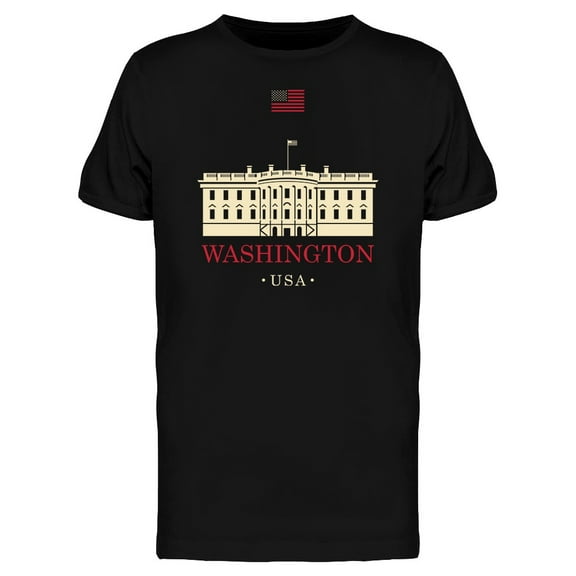 White House Washington T-Shirt Men -Image by Shutterstock, Male 3X-Large