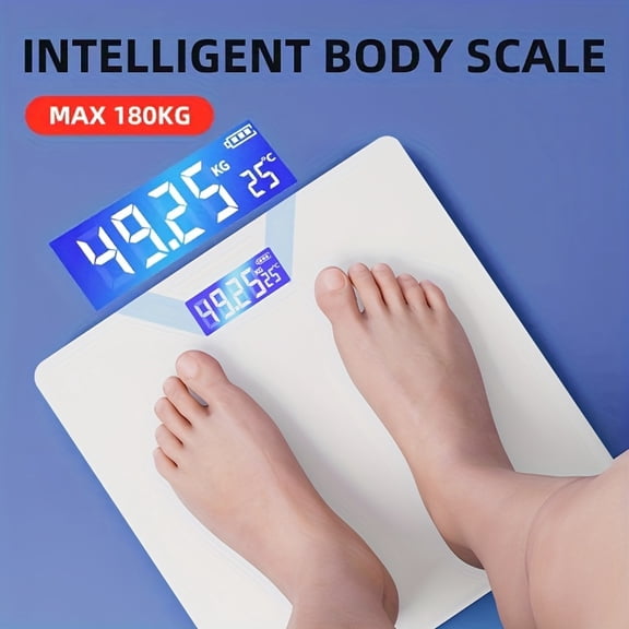 White Household Weighing Scale - Rechargeable Version