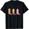 thumbnail image 1 of White Howdy Rodeo Western Country Southern Cowgirl Hat Boot T-Shirt, 1 of 4