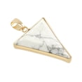 thumbnail image 1 of White Howlite Triangle Pendant by Bead Landing 32mm, 1 of 2