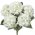 thumbnail image 1 of White Hydrangea Artificial Flowers Large Artificial Hydrangeas Silk Flowers for Home Decor Indoor Wedding Flowers Bouquets Faux Flowers Kitchen Centerpiece Table Decorations, 1 of 7