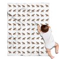thumbnail image 1 of White Hyena Pattern Blanket,Comfortable Soft Flannel Throw Blanket,All Season,Warm Lightweight Blankets for Sofa Bed Couch Living Room Chair,30"x40", 1 of 4