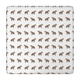 thumbnail image 1 of White Hyena Pattern Square Fitted Tablecloth with Elastic Edge,Square Table Cover,Washable Elastic Table Cover for Home Kitchen Party Decor 34"x34", 1 of 6