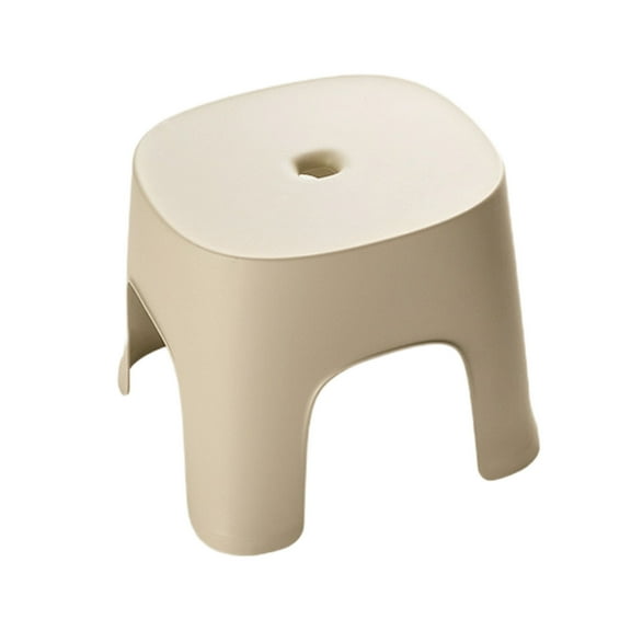 White Hygienic Non-Porous Bath Stool With Smooth Surface For Easy Cleaning In Humid Bathroom Conditions #27aa9